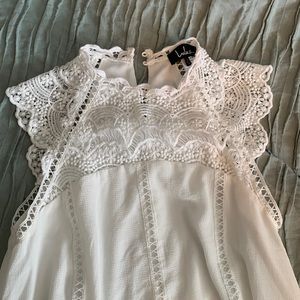 White crochet dress